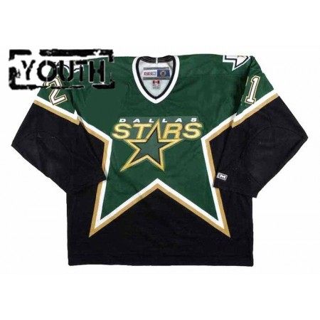 Kinder Eishockey Dallas Stars Trikot GUY CARBONNEAU 12 CCM Throwback Authentic